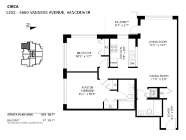 Outdoor Kitchen Photo of 1202 3660 Vanness Avenue, Vancouver, BC