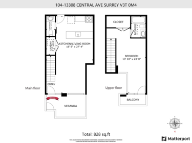 Hallway Photo of 104 13308 Central Avenue, Surrey, BC