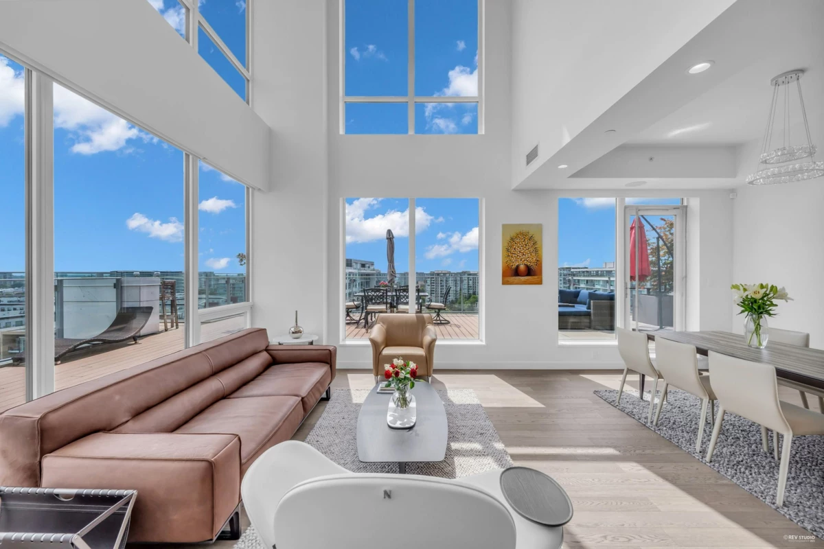 Living Room Photo of 1204 6855 Pearson Way, Richmond, BC
