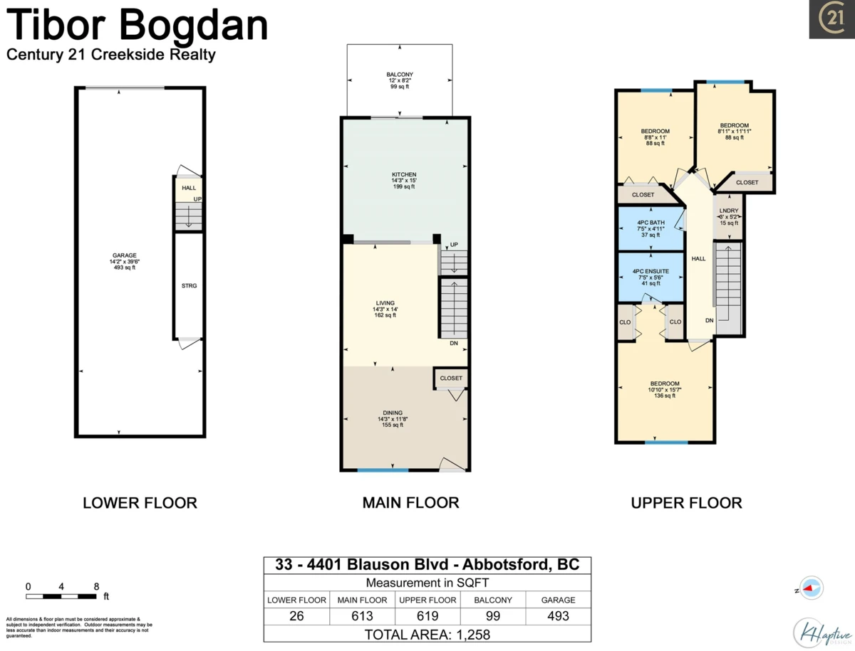 Living Room Photo of 33 4401 Blauson Boulevard, Abbotsford, BC
