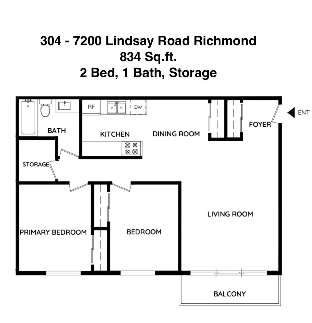 Living Room Photo of 304 7200 Lindsay Road, Richmond, BC