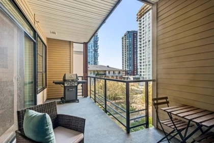 Backyard Photo of 412 1152 Windsor Mews, Coquitlam, BC