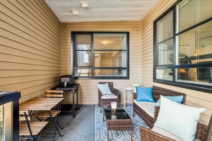 Outdoor Patio Photo of 412 1152 Windsor Mews, Coquitlam, BC