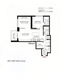 Basement Recreation Room Photo of 1902 13398 104 Avenue, Surrey, BC