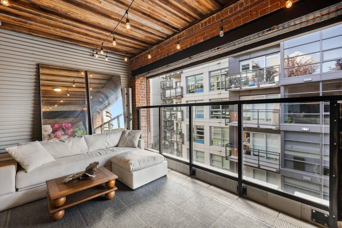 Living Room Photo of 410 388 W 1st Avenue, Vancouver, BC