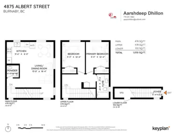 Entry Foyer Photo of 3 4875 Albert Street, Burnaby, BC