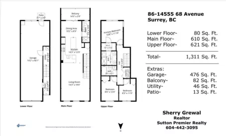 Aerial View of 86 14555 68 Avenue, Surrey, BC