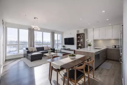 Breakfast Nook Photo of 305 8580 River District Crossing, Vancouver, BC