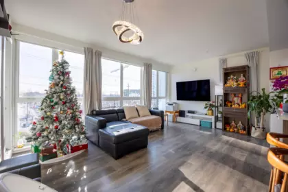 Kitchen Island Photo of 305 8580 River District Crossing, Vancouver, BC
