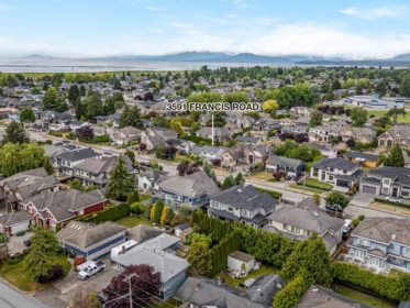 Aerial View of 3591 Francis Road, Richmond, BC