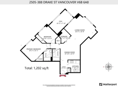 Guest Bathroom Photo of 2505 388 Drake Street, Vancouver, BC