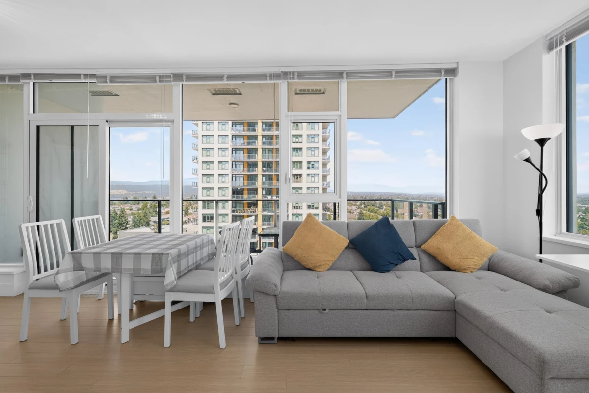 Living Room Photo of 1705 7358 Edmonds Street, Burnaby, BC