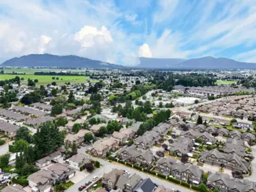 Aerial View of 16 45762 Safflower Crescent, Chilliwack, BC