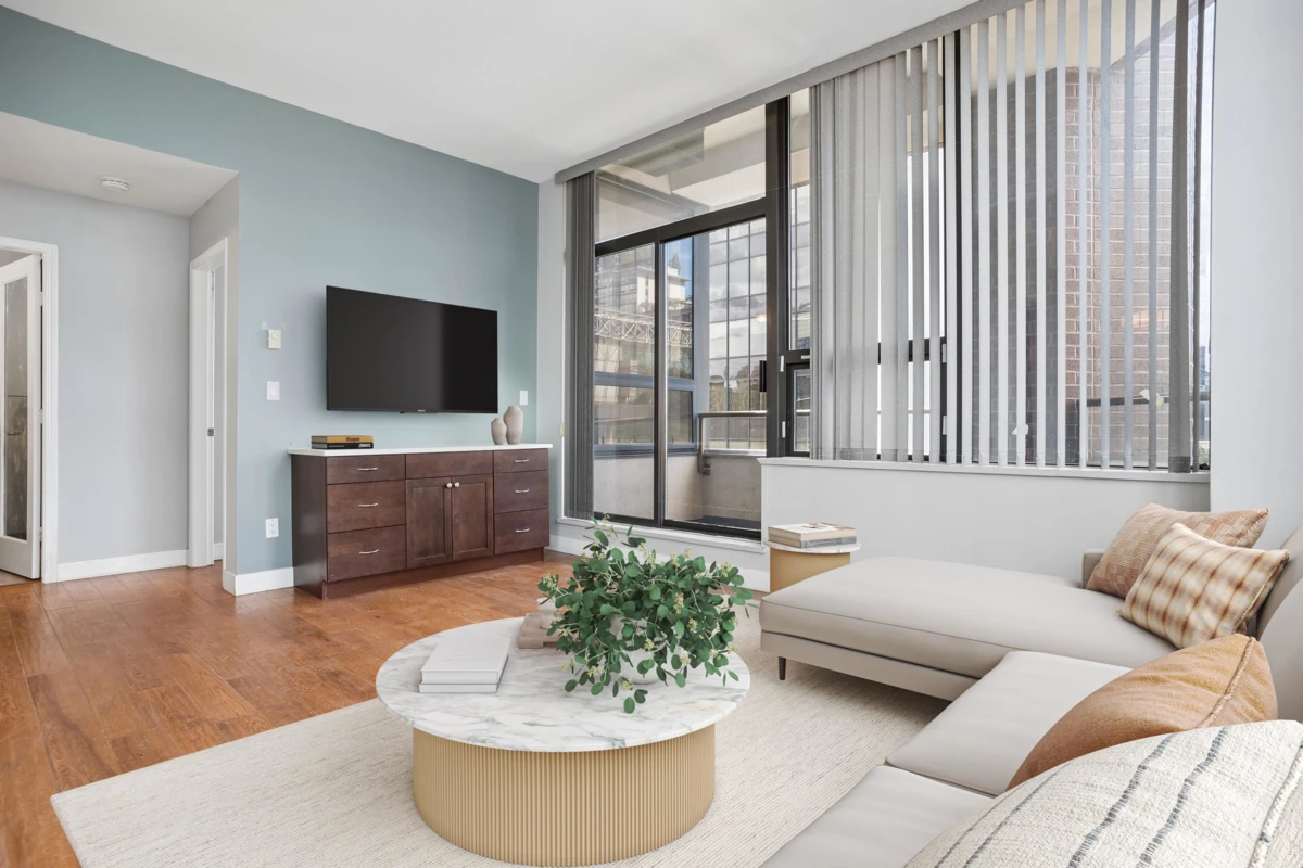 Living Room Photo of 701 1010 Howe Street, Vancouver, BC