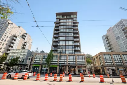 Aerial View of 707 1068 W Broadway, Vancouver, BC