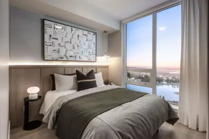 Family Room Photo of 626 8633 River District Crossing, Vancouver, BC