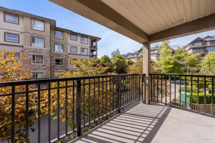 Aerial View of 420 3178 Dayanee Springs Boulevard, Coquitlam, BC