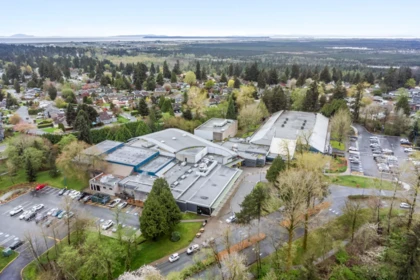 Aerial View of 304 8360 Delsom Way, Delta, BC