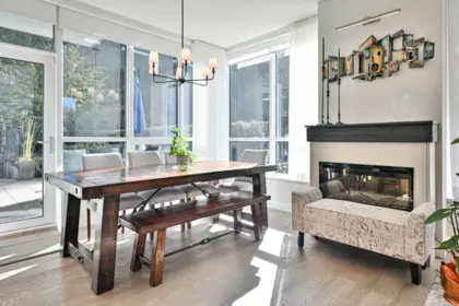 Kitchen Island Photo of 106 5608 Berton Avenue, Vancouver, BC