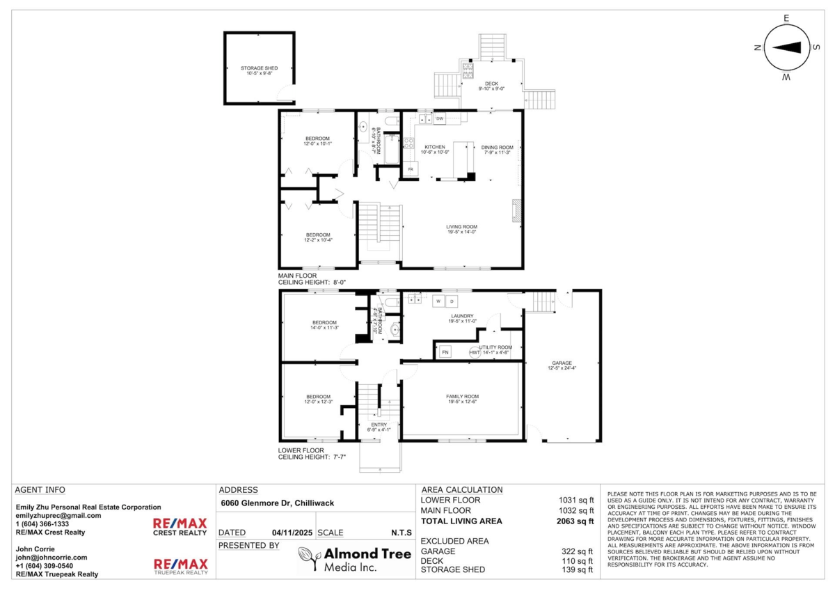 Bedroom 3 Photo of 6060 Glenmore Drive, Chilliwack, BC