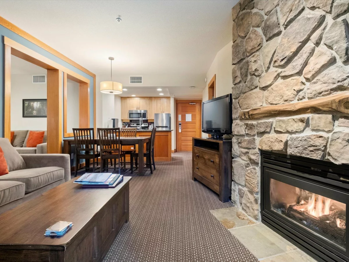 Living Room Photo of 215C 2036 London Lane, Whistler, BC