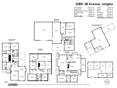 Aerial View of 22801 48 Avenue, Langley, BC