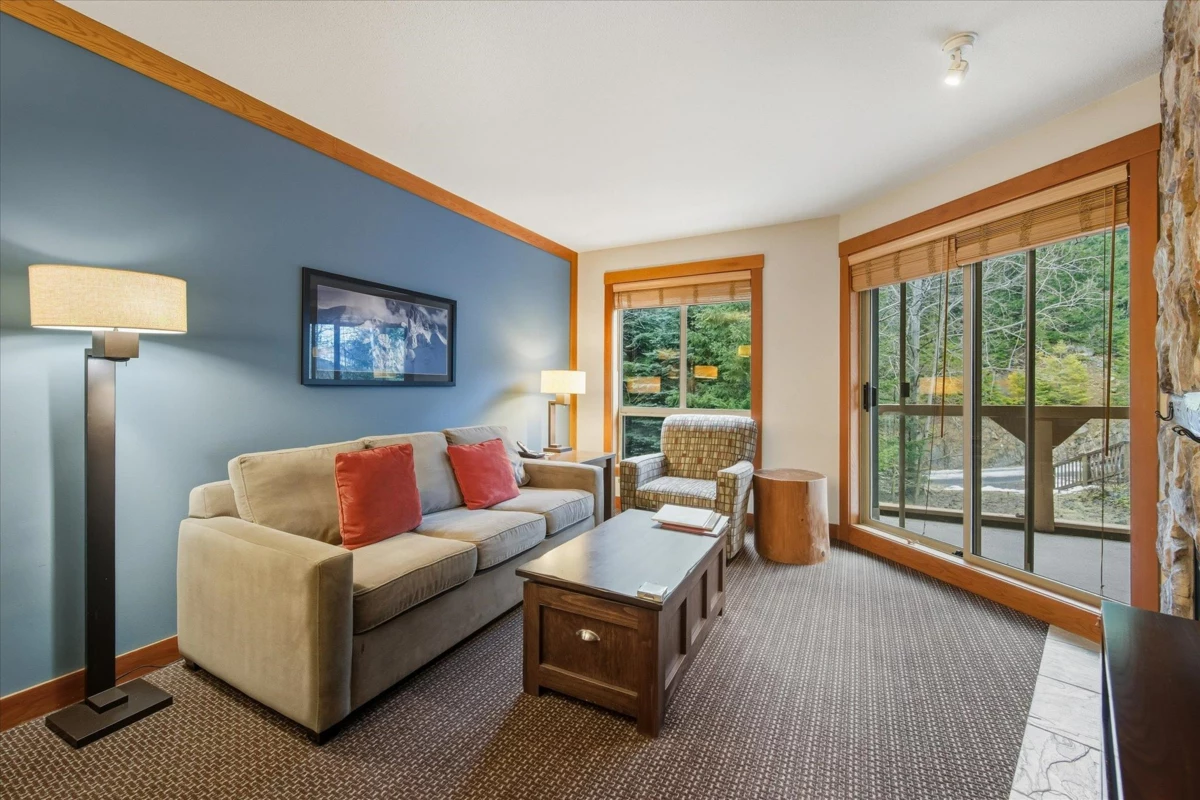 Living Room Photo of 430D 2036 London Lane, Whistler, BC