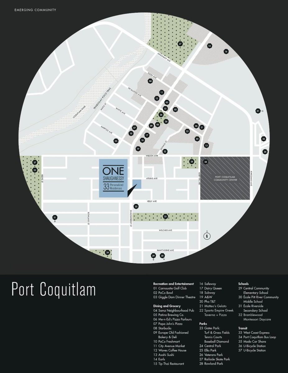 Powder Room Photo of 302 2446 Shaughnessy Street, Coquitlam, BC