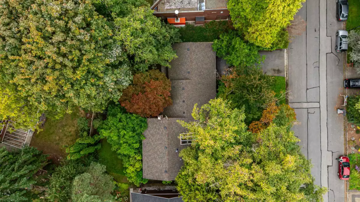 Aerial View of 4262 Yuculta Crescent, Vancouver, BC