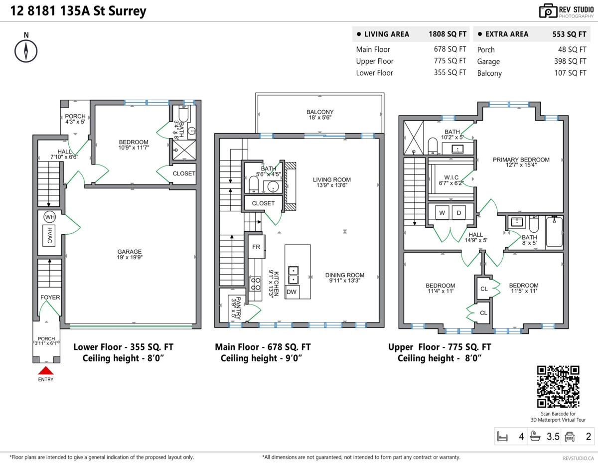 Aerial View of 12 8181 135a Street, Surrey, BC