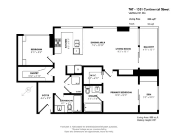 Street View Photo of 707 1351 Continental Street, Vancouver, BC