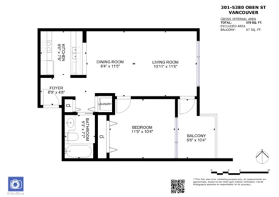 301 5380 Oben Street, Vancouver, BC, Vancouver — Apartment/Condo for sale