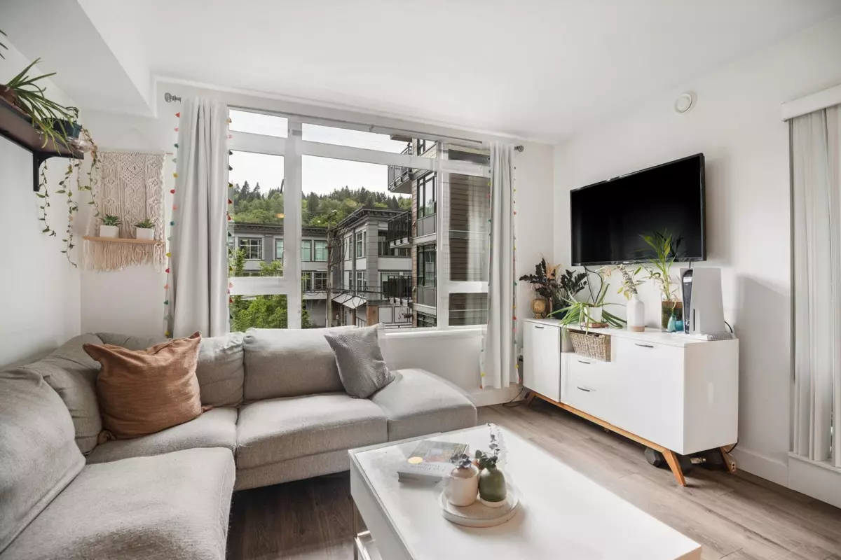 Living Room Photo of 302 2525 Clarke Street, Port Moody, BC