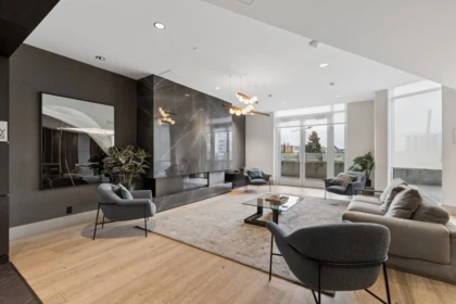 Aerial View of 611 1500 Fern Street, North Vancouver, BC