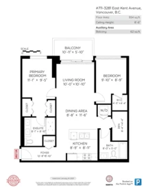 Laundry Room Photo of 711 3281 E Kent Avenue North, Vancouver, BC