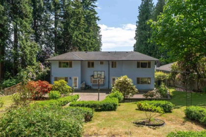 Aerial View of 1393 Mathers Avenue, West Vancouver, BC