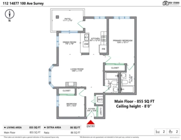 Entry Foyer Photo of 112 14877 100 Avenue, Surrey, BC
