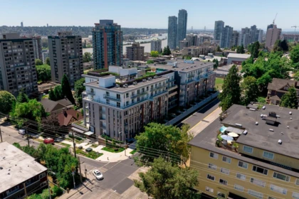 Aerial View of 407 82 First Street, New Westminster, BC