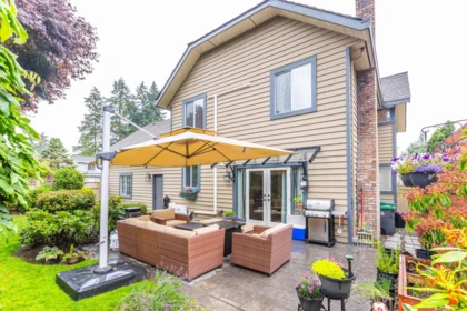 Aerial View of 10779 Fraserglen Drive, Surrey, BC