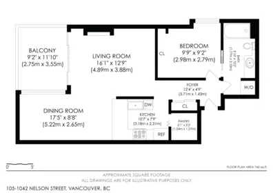 Outdoor Deck Photo of 105 1042 Nelson Street, Vancouver, BC