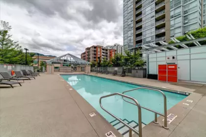 Outdoor Deck Photo of 2501 2968 Glen Drive, Coquitlam, BC