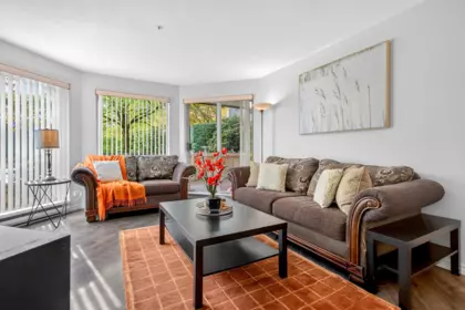 Living Room Photo of 105 1219 Johnson Street, Coquitlam, BC