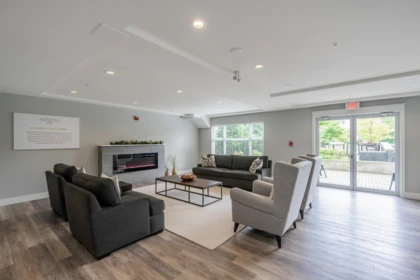 Aerial View of 208 5020 221a Street, Langley, BC