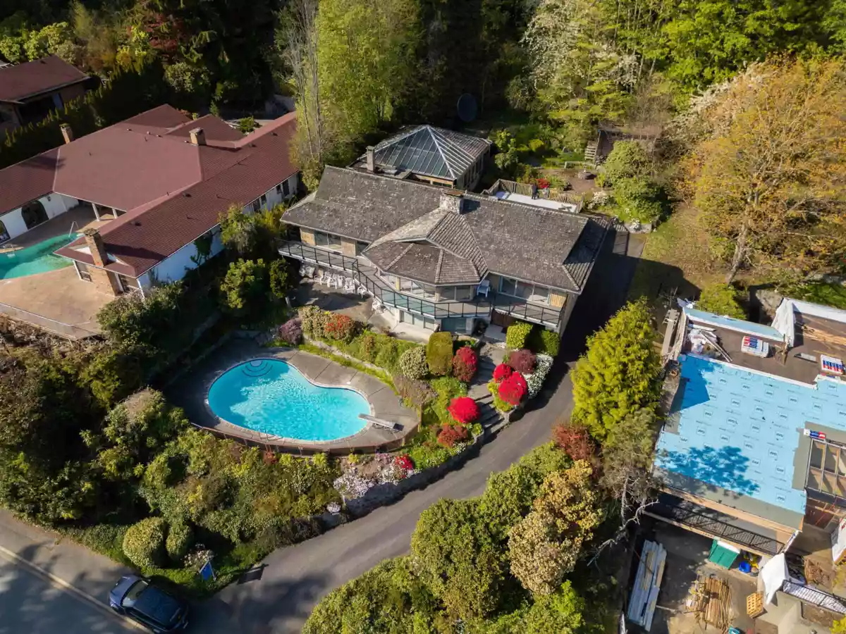 Exterior Rear Photo of 1343 Tyrol Road, West Vancouver, BC