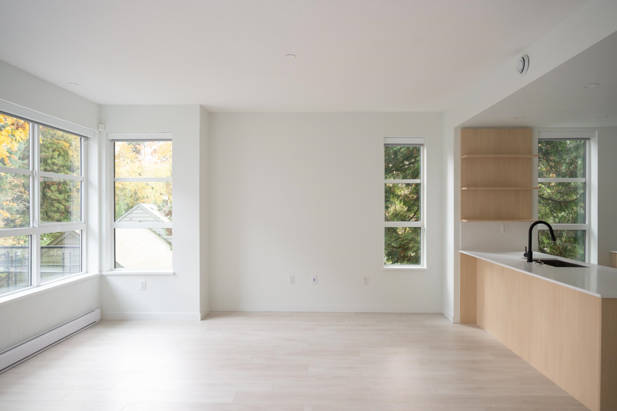 Living Room Photo of 211 2045 Heritage Park Lane, North Vancouver, BC