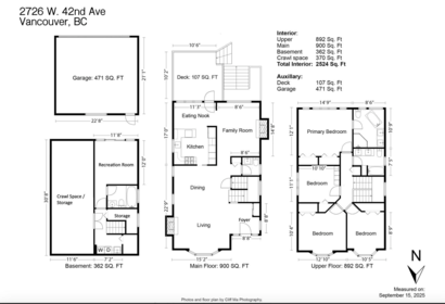 Front Yard Photo of 2726 W 42nd Avenue, Vancouver, BC