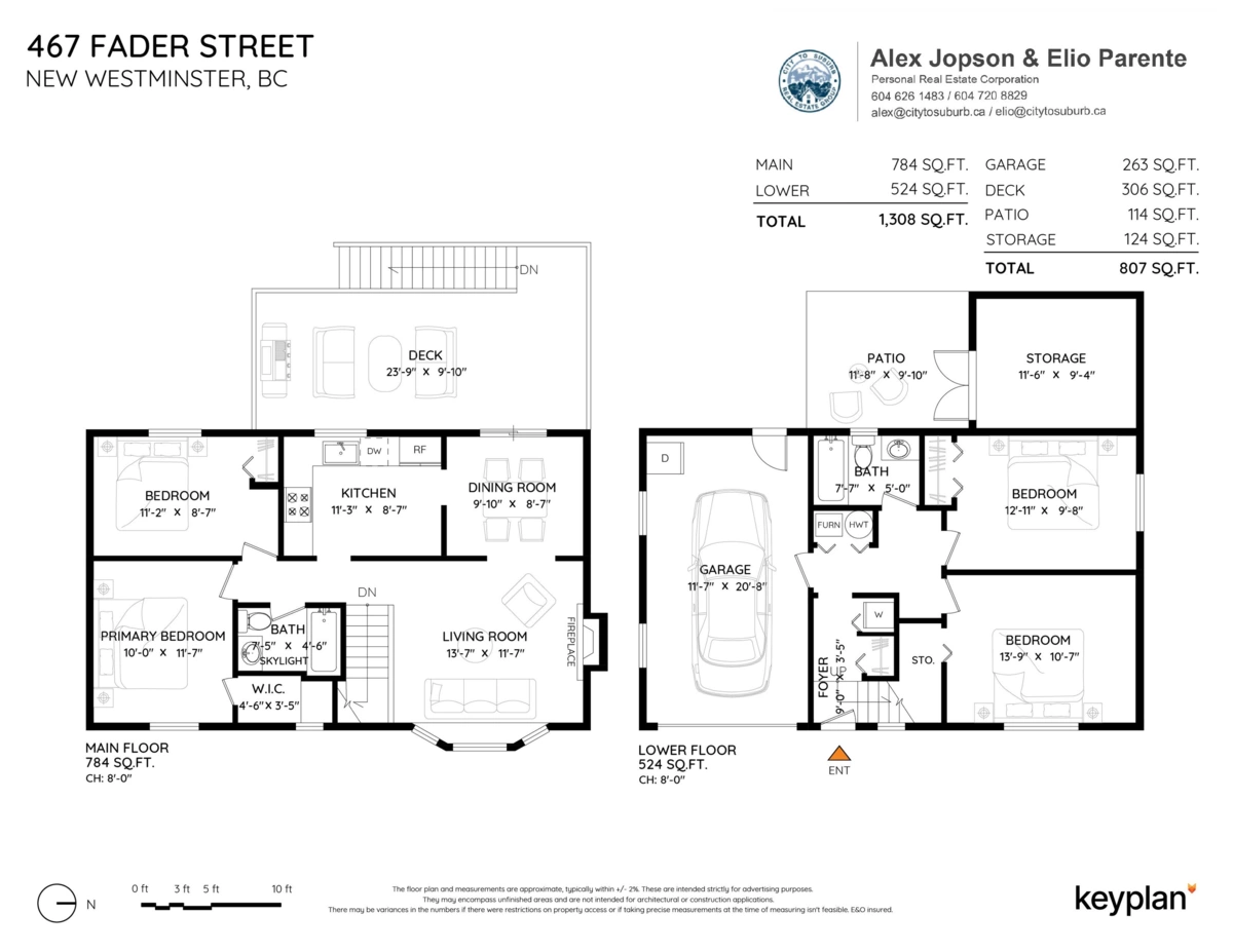 Aerial View of 467 Fader Street, New Westminster, BC