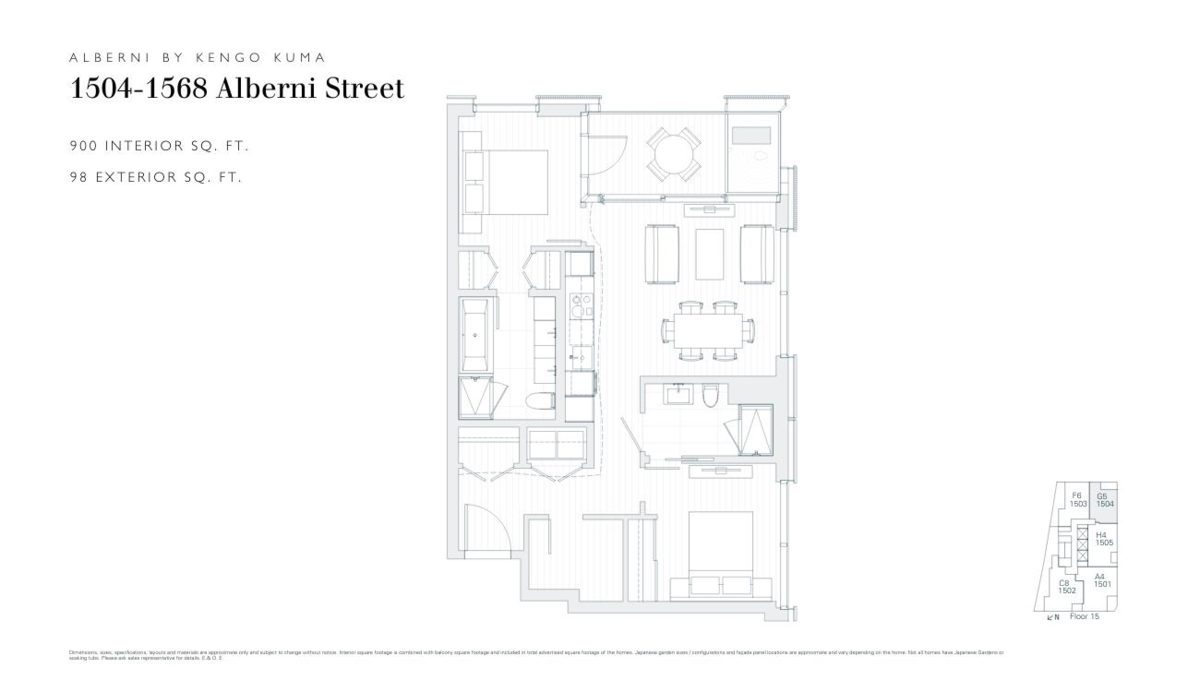 Guest Bathroom Photo of 1504 1568 Alberni Street, Vancouver, BC