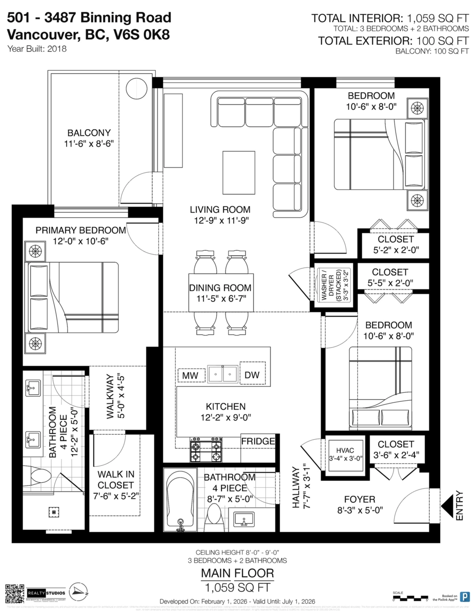 Outdoor Kitchen Photo of 501 3487 Binning Road, Vancouver, BC