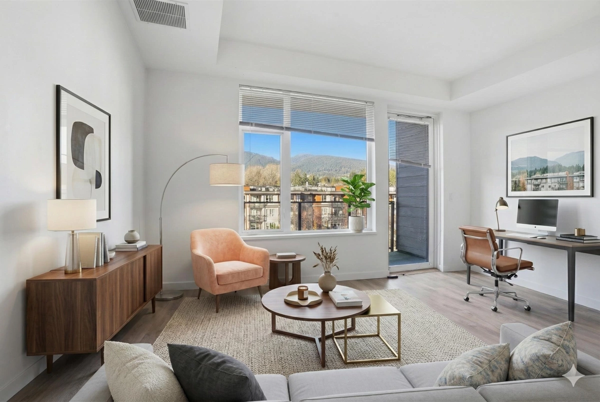 Living Room Photo of 414 725 Marine Drive, North Vancouver, BC